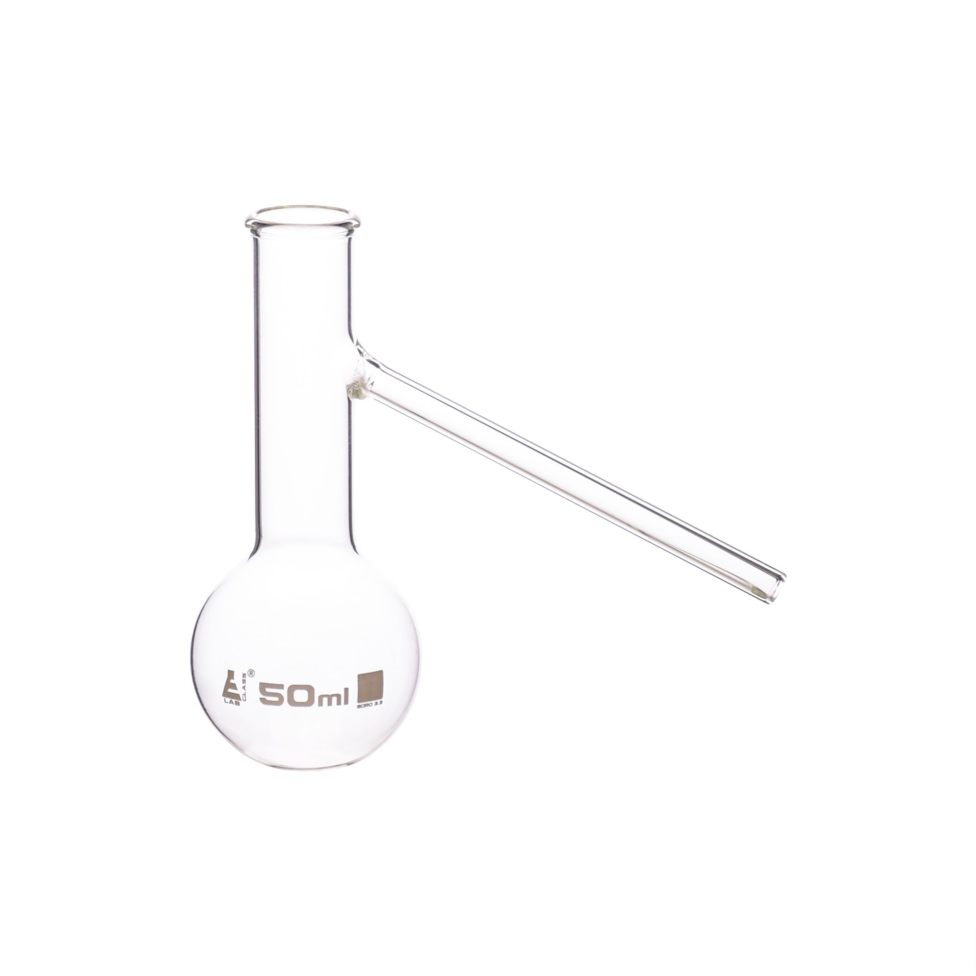 50ml distilling flask with sidearm