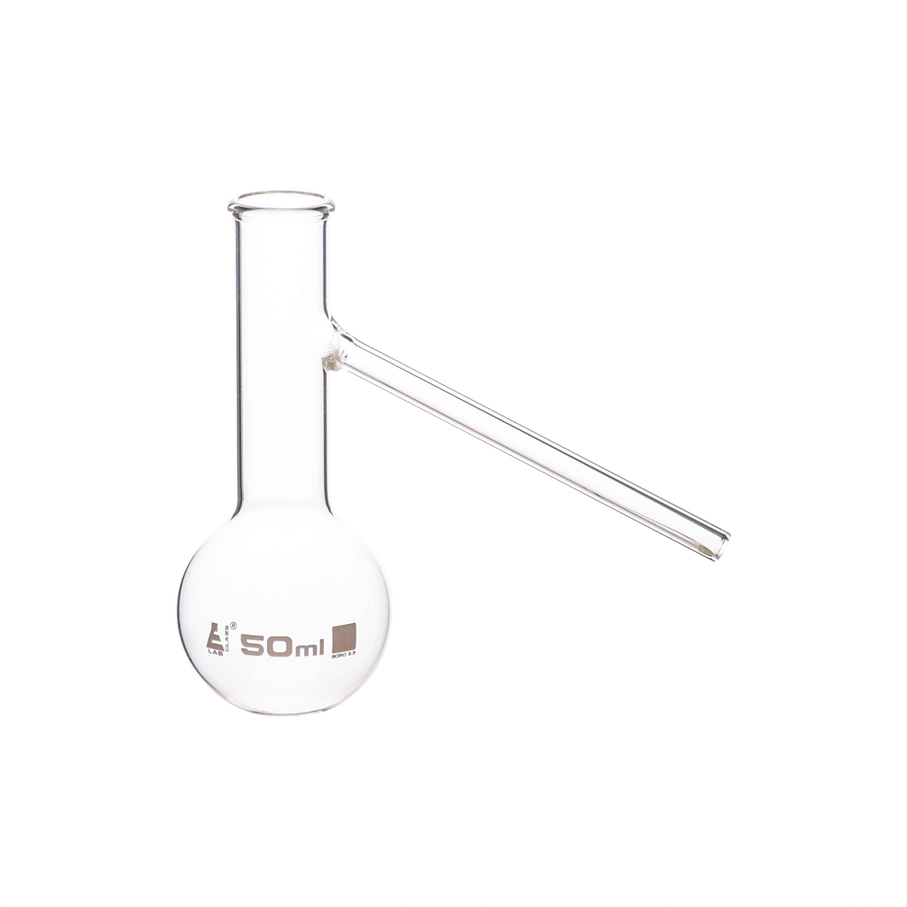 50ml distilling flask with sidearm