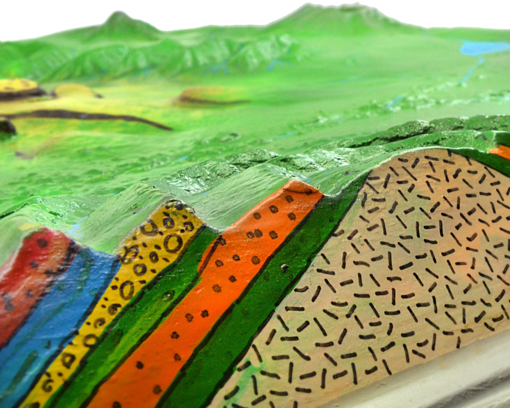 Comparative Terrain Landform Model Set with Mountain Overlay, 23.5", 2-Piece