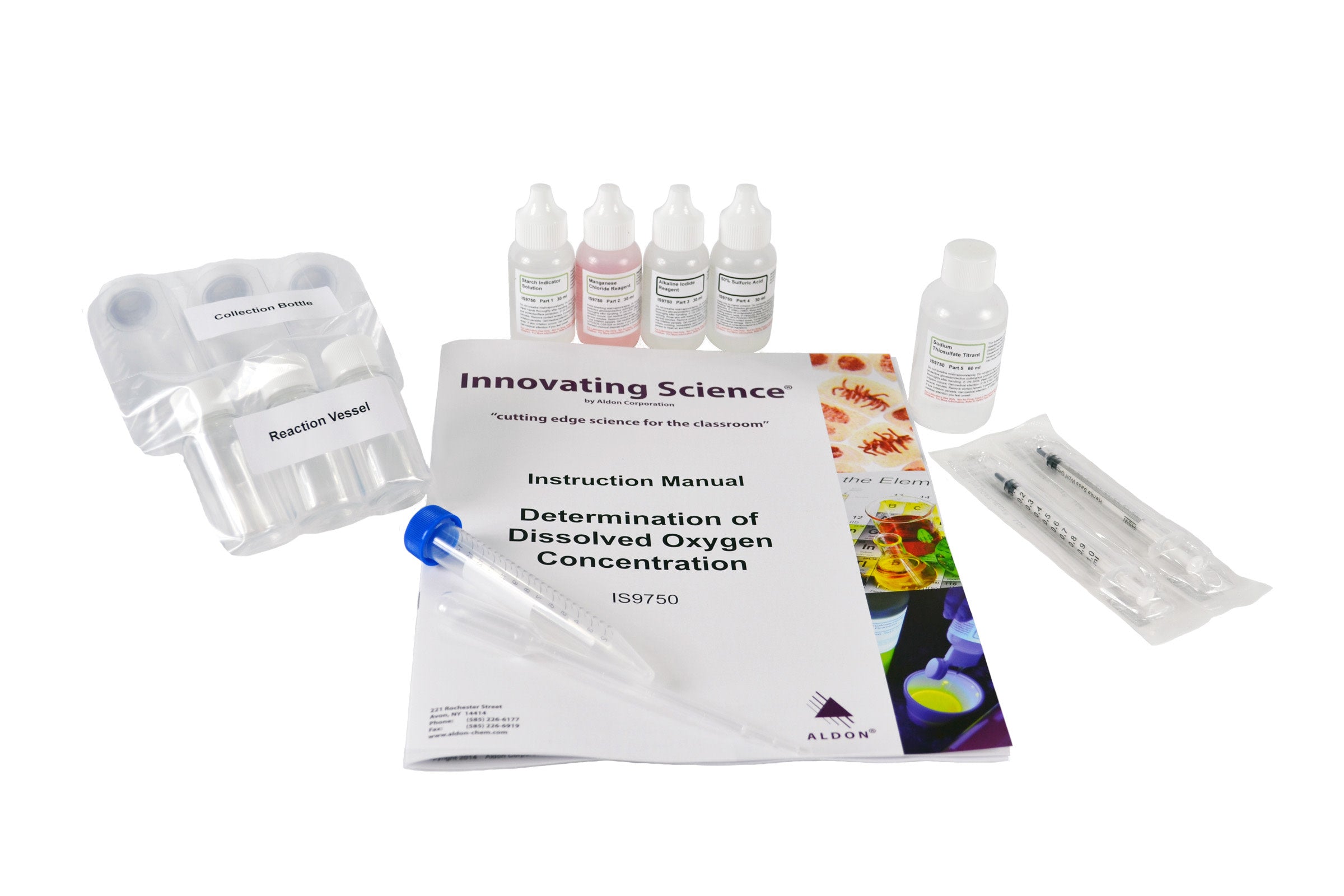 Portable Dissolved Oxygen Water Testing Kit for 40 Tests