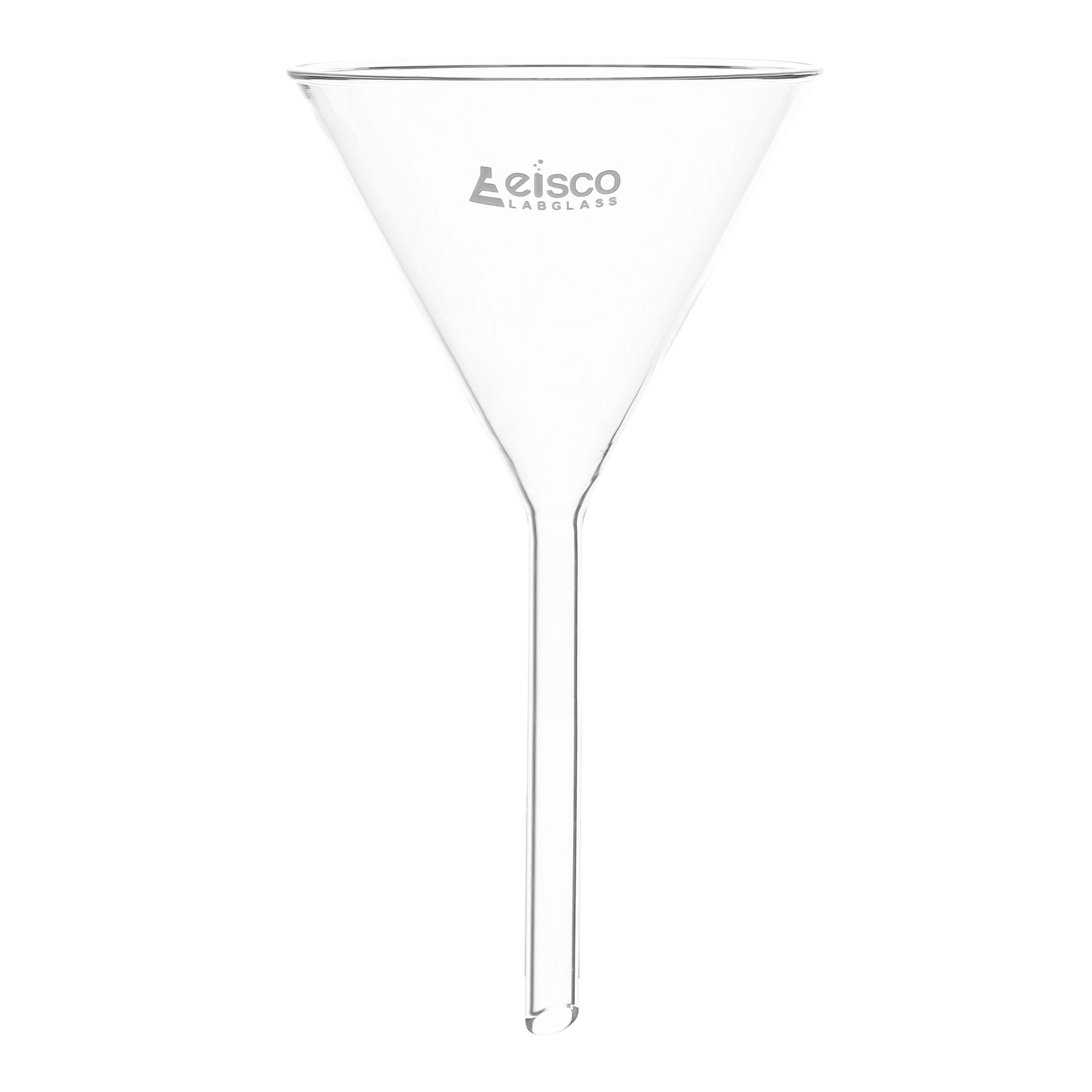 Borosilicate Glass Filter Funnel with Plain Stem