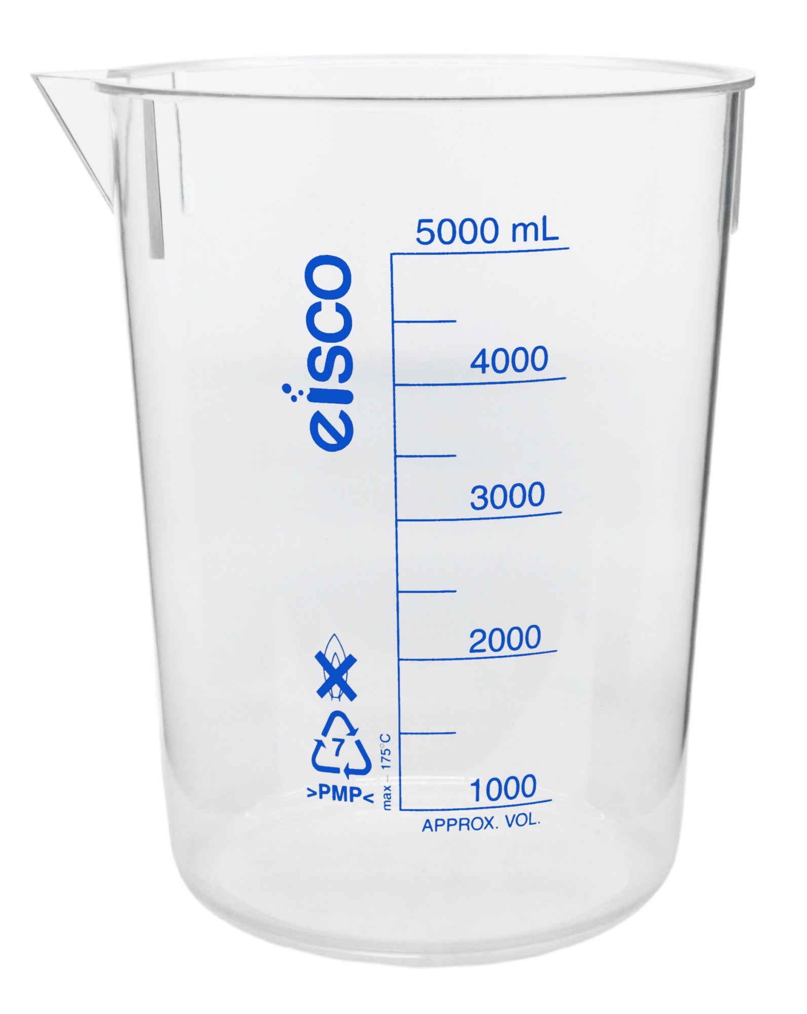 PMP Beaker with Spout and Printed Graduations