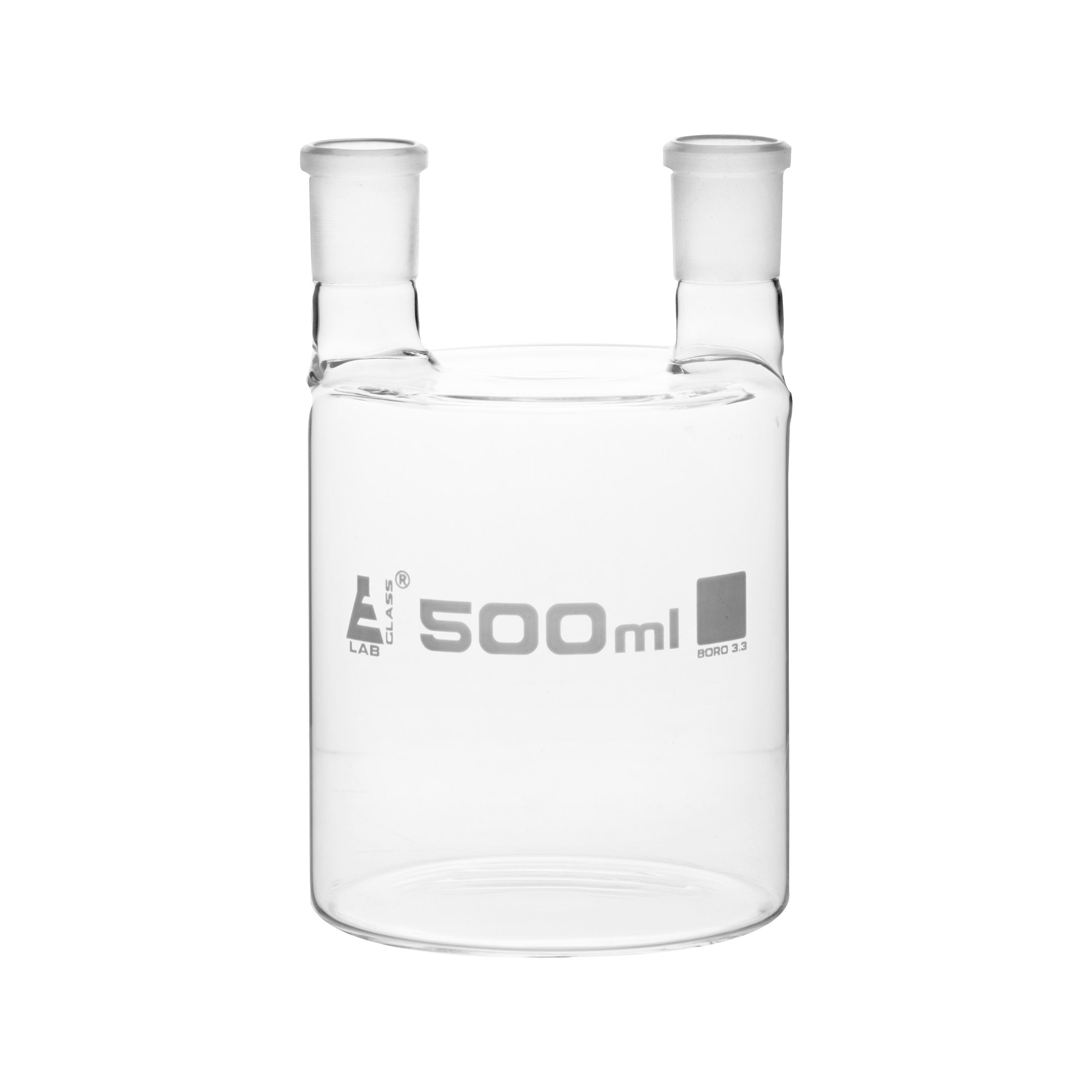 Two-Neck Borosilicate Glass Woulff Bottle