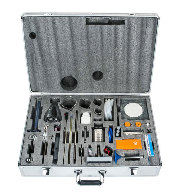 Heat System Physics Kit with 54 Components for 15 Experiments, Carry Case