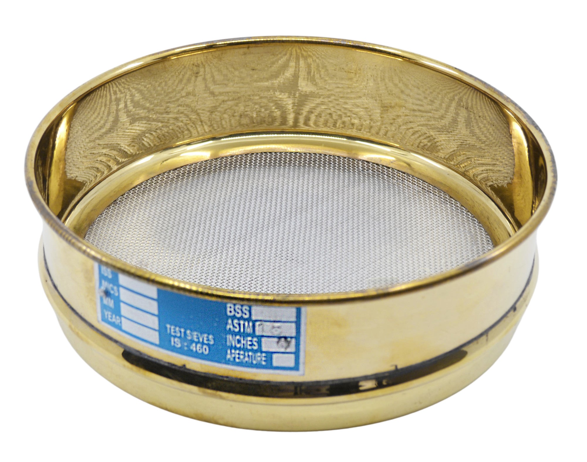 Brass Frame Stainless Steel Mesh Test Sieve