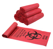 Biohazard Can Liners, 24 x 31", Red LDPE, 250-Pack