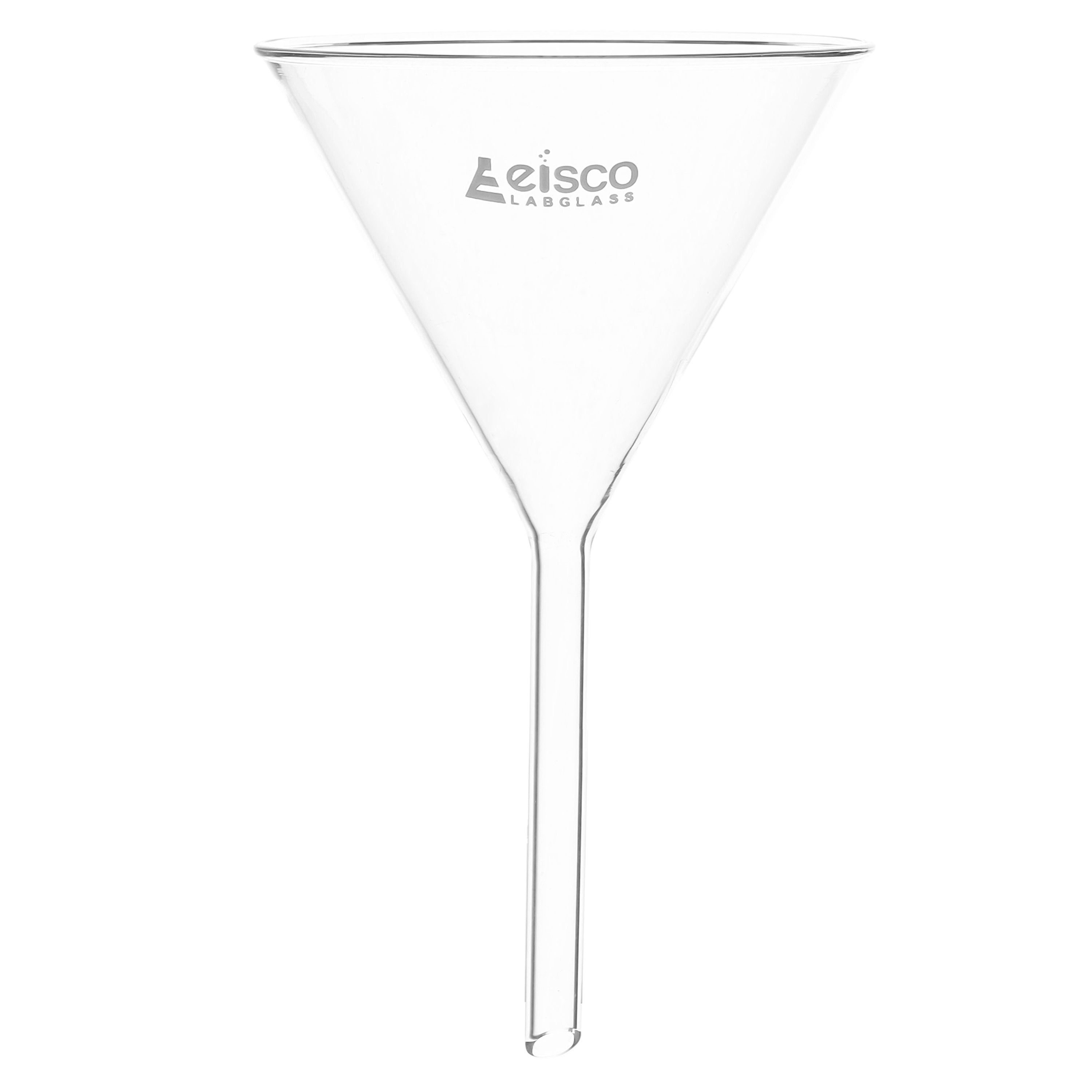 Filter Funnel, 90mm - 60?? Angle - Plain Stem, 9mm - Borosilicate Glass - Eisco Labs