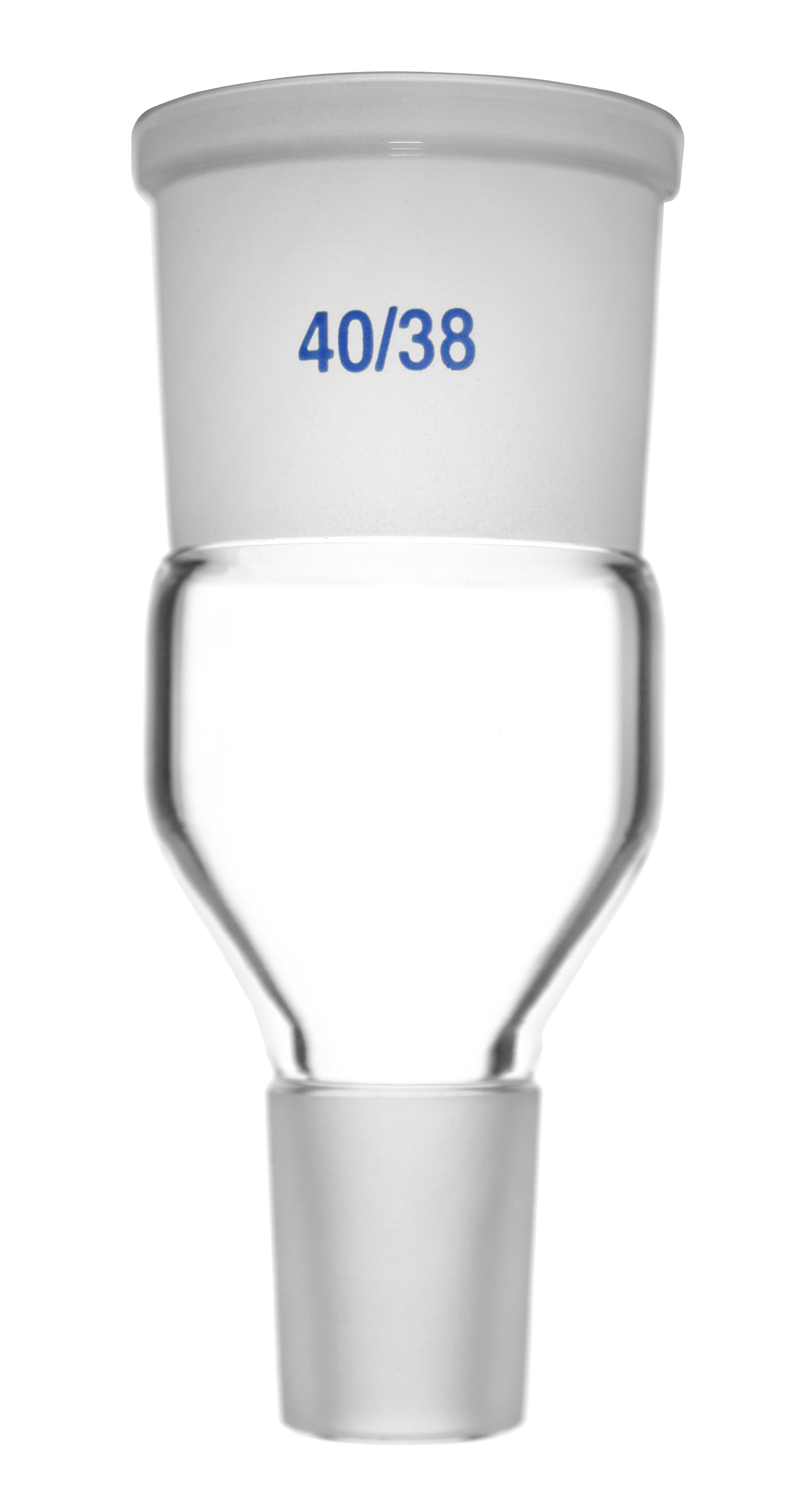 Expansion Adapter, 40/38 Socket and 24/29 Cone, Borosilicate 3.3 Glass