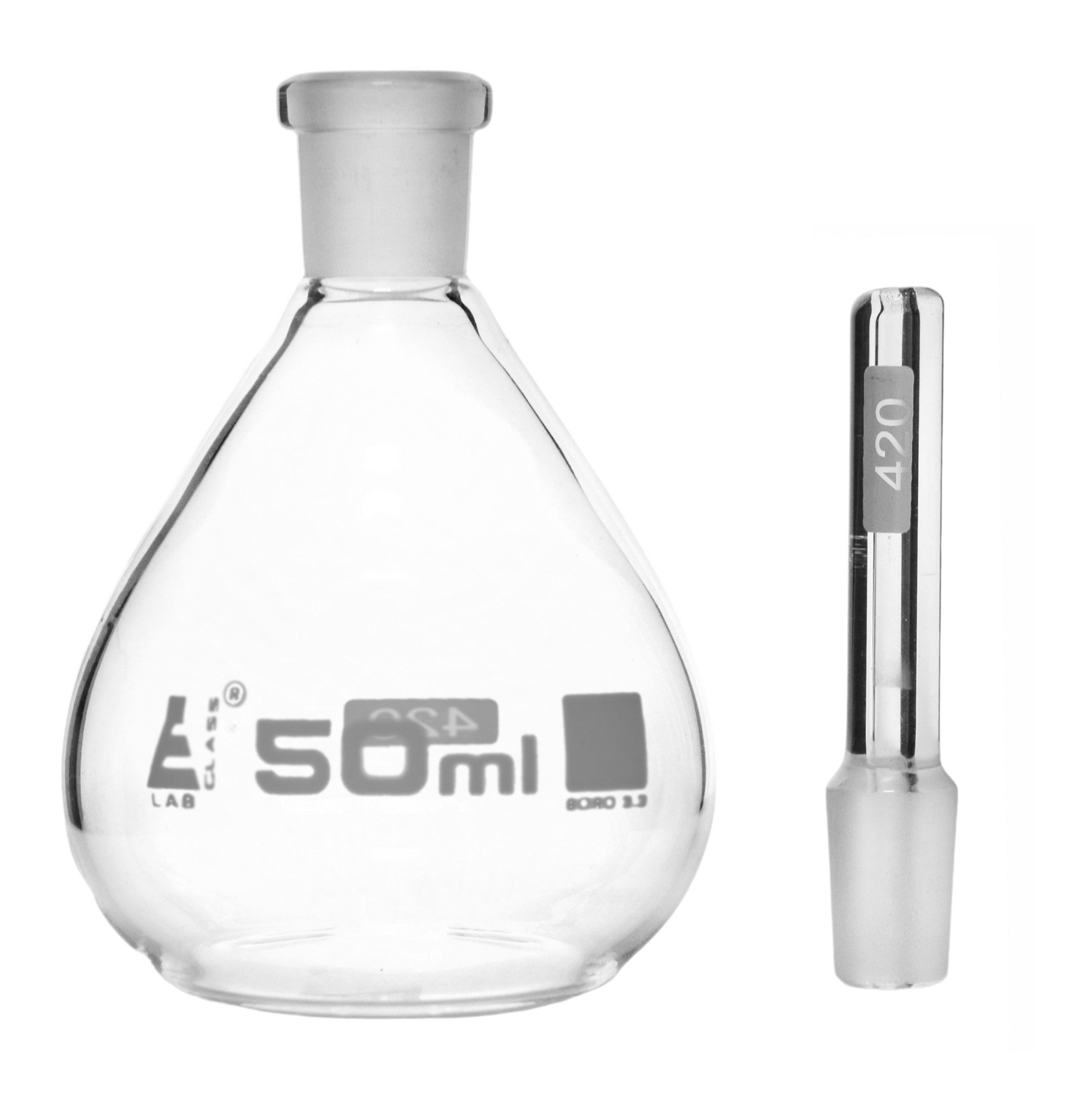 Calibrated Flat Bottom Borosilicate Glass Specific Gravity Bottle