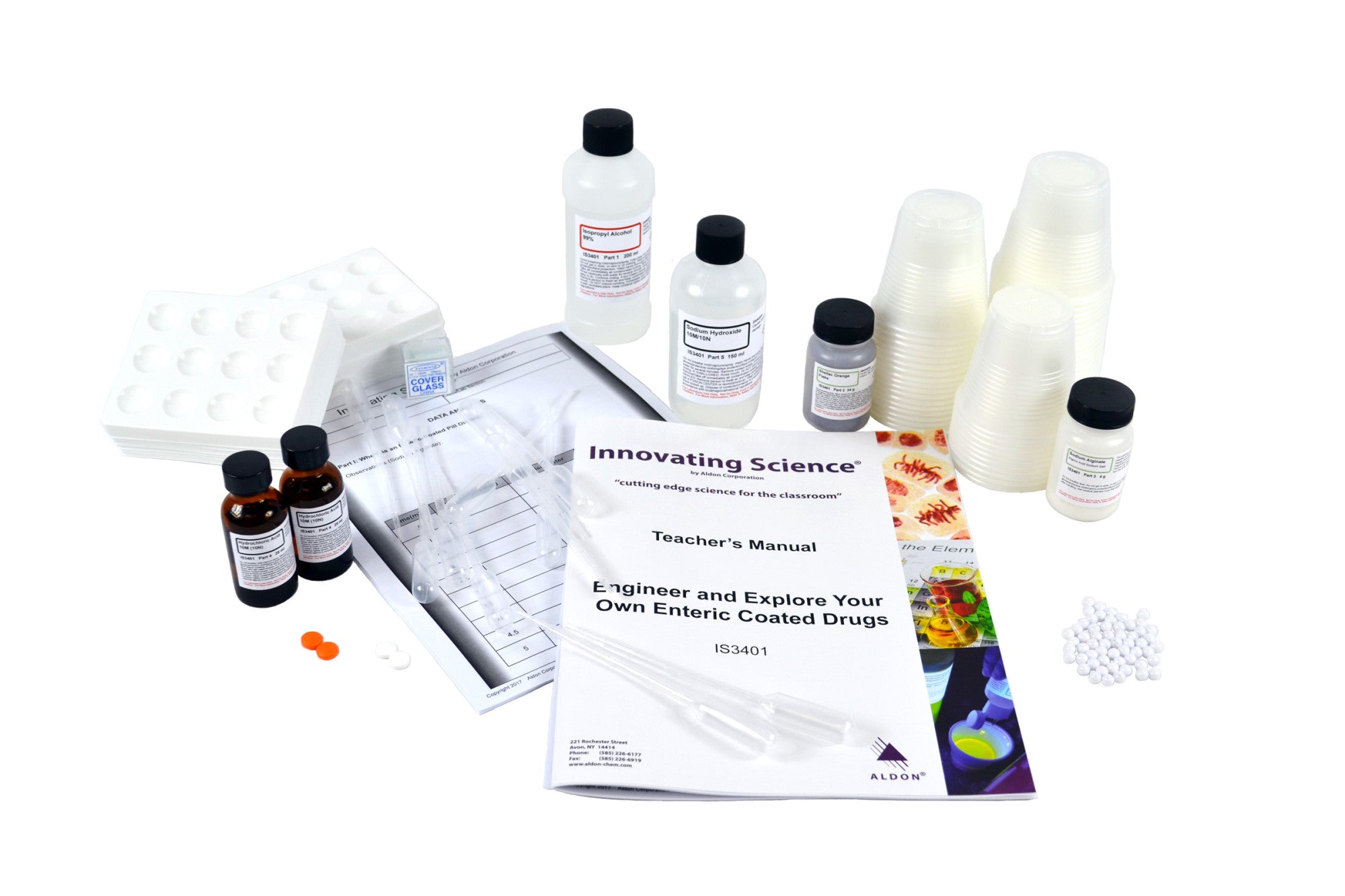 STEM Investigations Engineer Your Own Enteric Coating Kit for 15 Groups