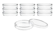 Sterile Triple-Vented Polystyrene Petri Dish with Lid, 10-Pack