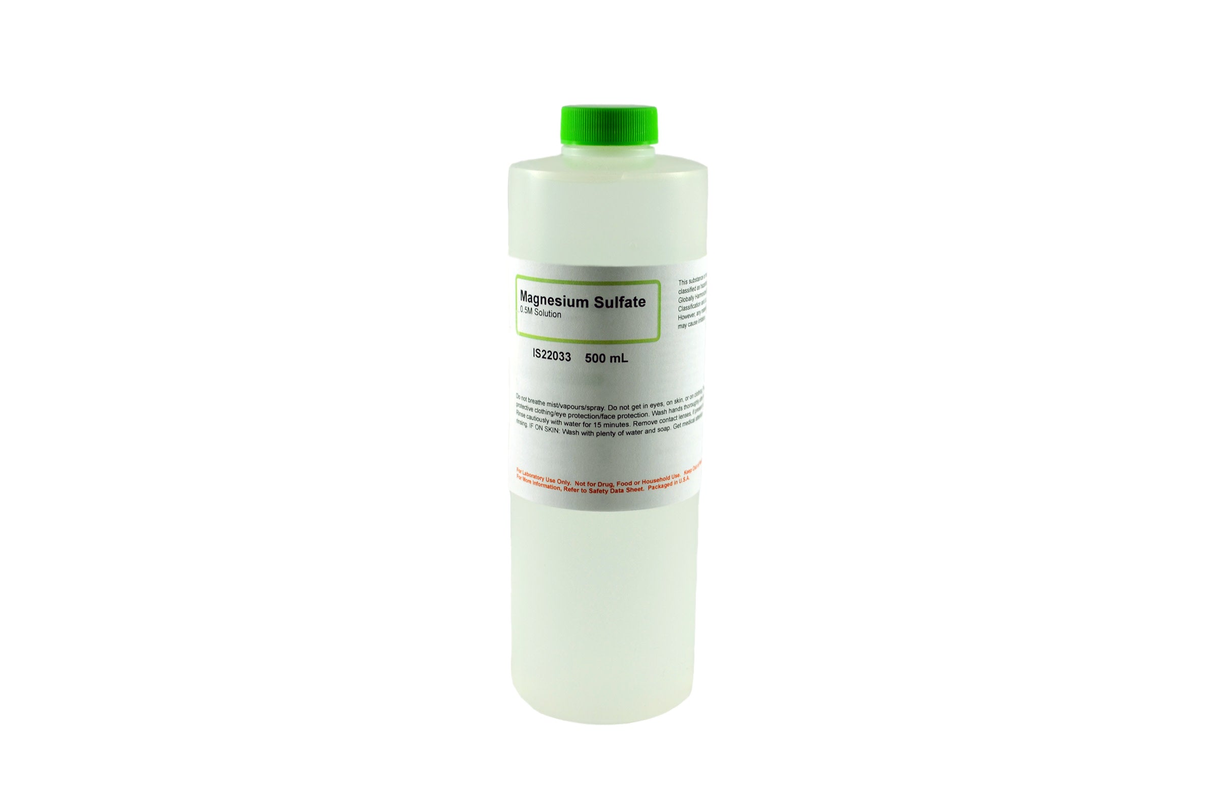 Laboratory Grade Magnesium Sulfate Solution, 0.5M, 500mL