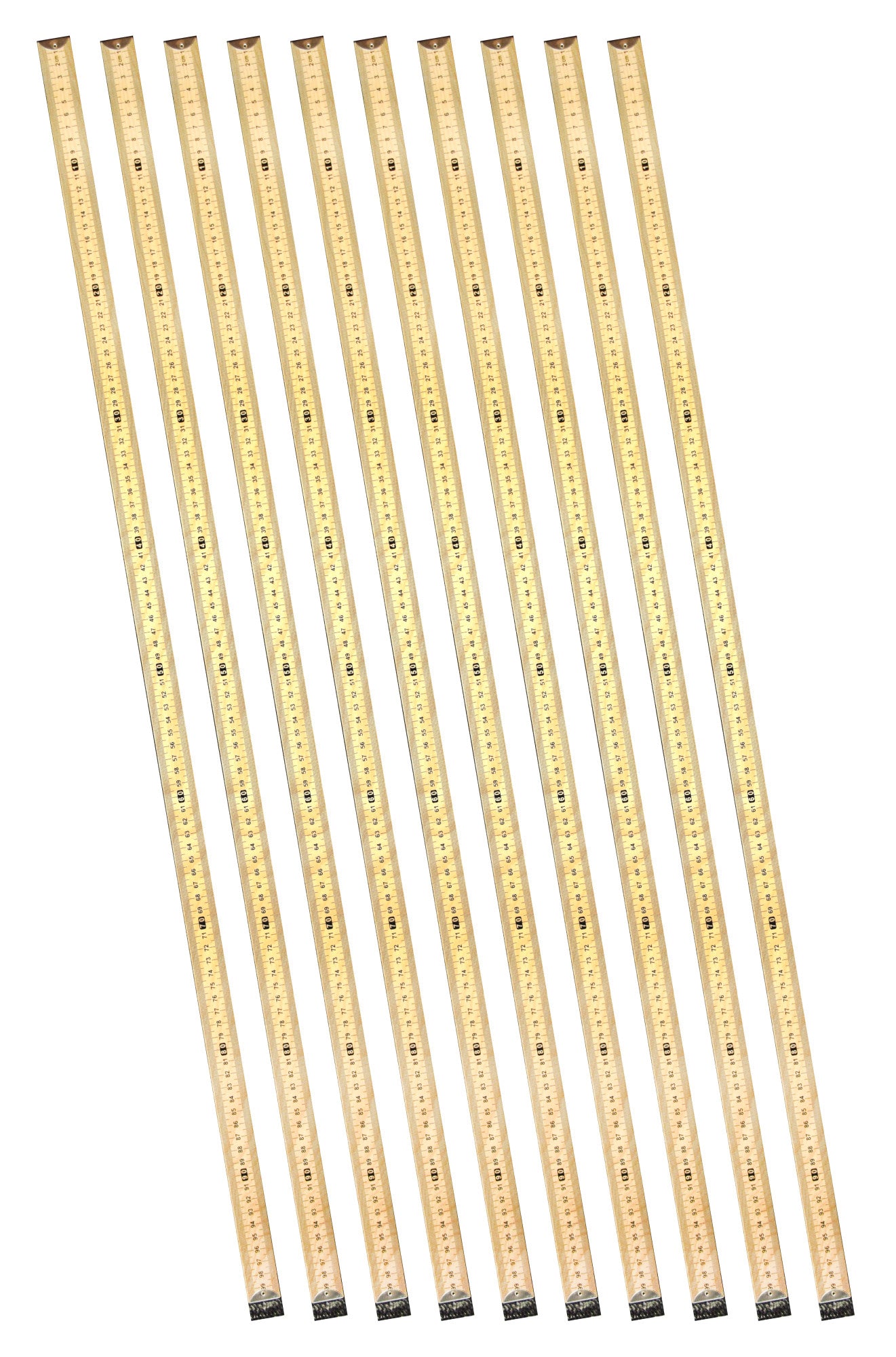 Double-Sided Hardwood Meter Stick with Horizontal Reading