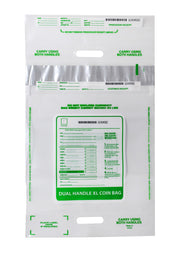 Tamper-Evident Coin Bags with Double Handle, 14 x 24", 50-Pack