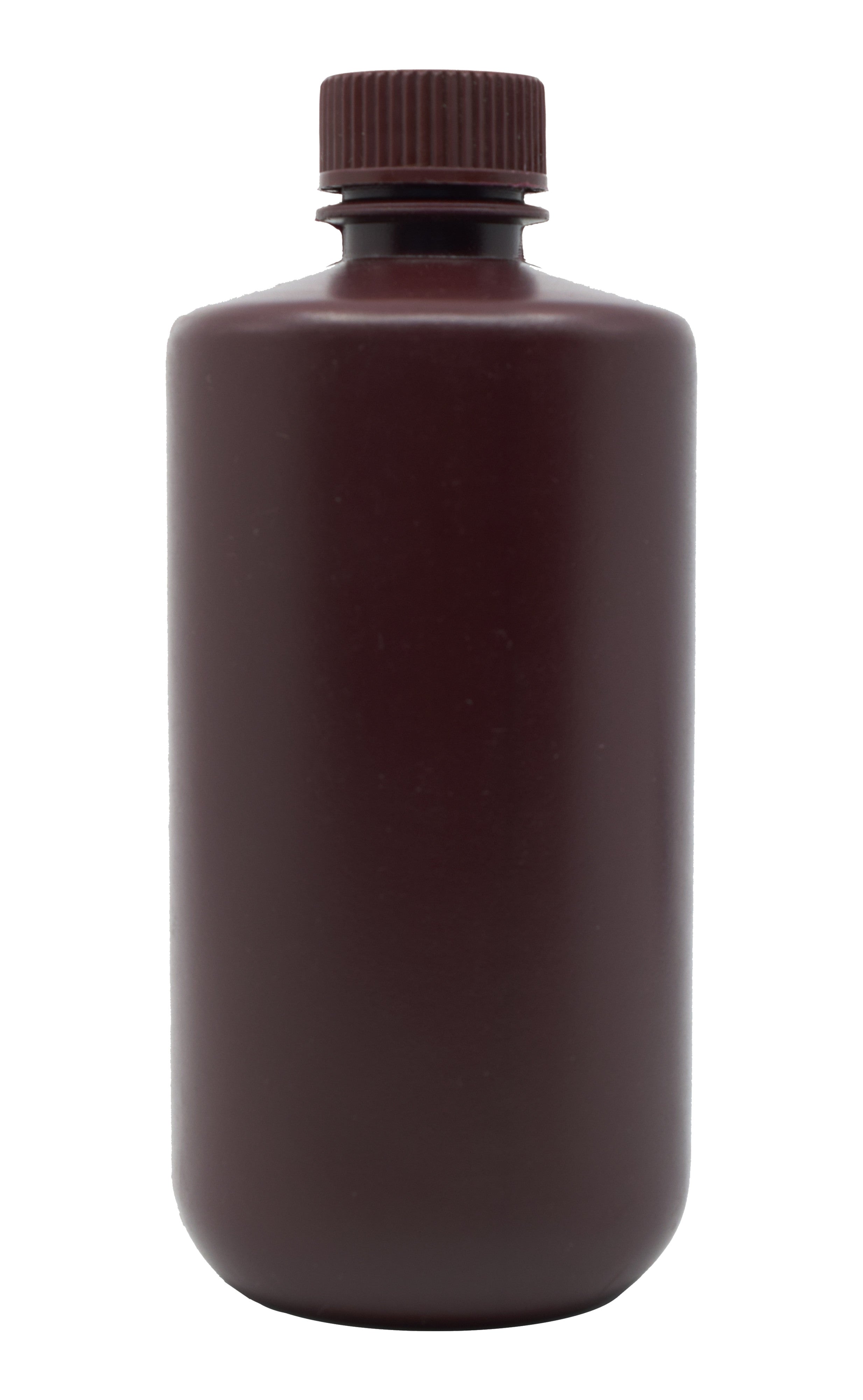Narrow Mouth Amber HDPE Reagent Bottle with Screw Cap