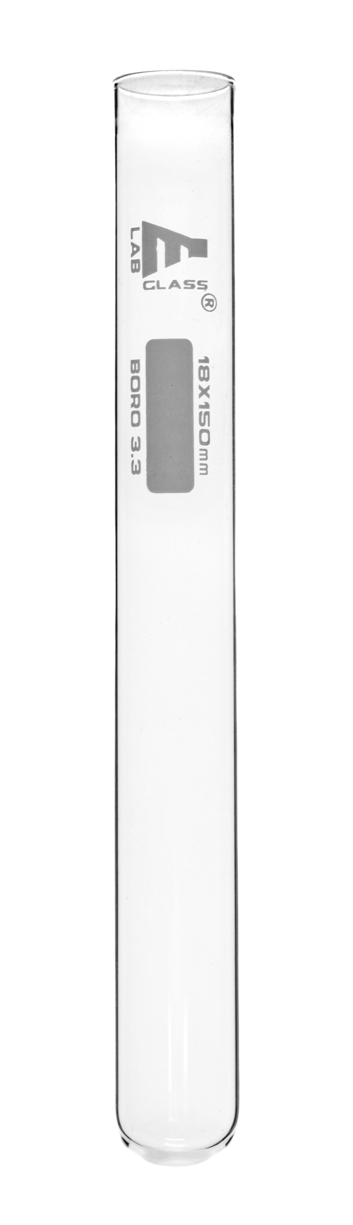 24-Pack Rimless Light-Wall Test Tubes with Marking Spot, 25mL, 18 x 150mm, Borosilicate Glass