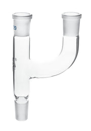 Two Parallel Necks Multiple Adapter, 24/29 Socket and 24/29 Cone, Borosilicate 3.3 Glass