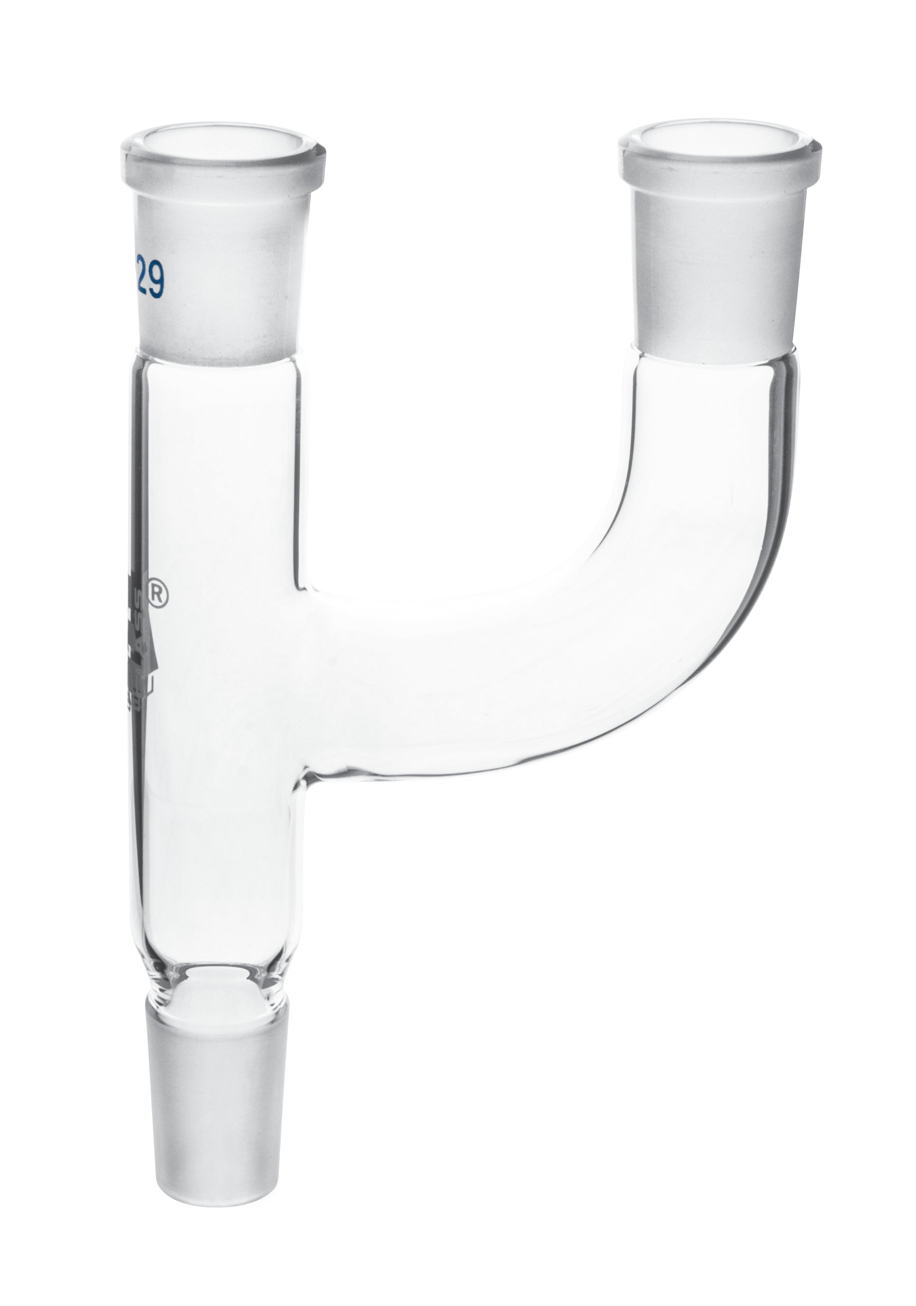 Two Parallel Necks Multiple Adapter, 24/29 Socket and 24/29 Cone, Borosilicate 3.3 Glass