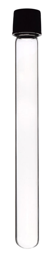 Round Bottom Borosilicate Glass Test Tube with Bakelite Screw Cap, 20mL
