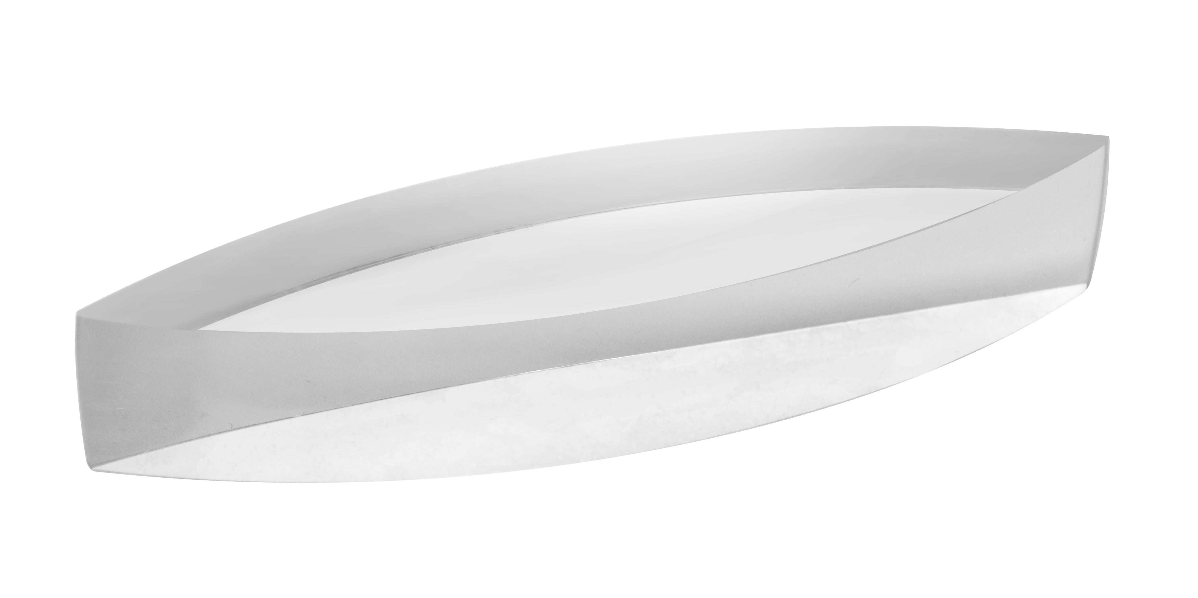 Double Convex Acrylic Lens, 89mm, 20cm Focal Length, Clear and Frosted
