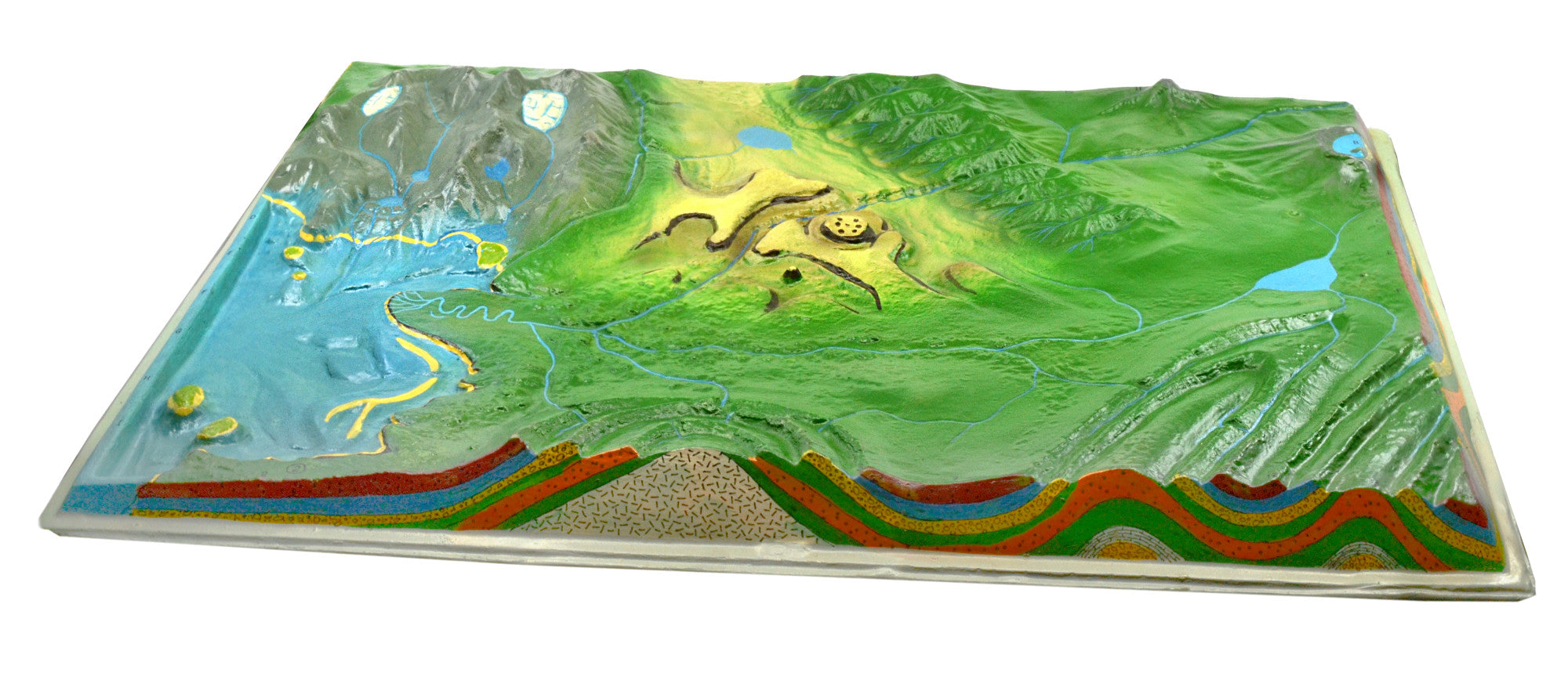 Comparative Terrain Landform Model Set with Mountain Overlay, 23.5", 2-Piece