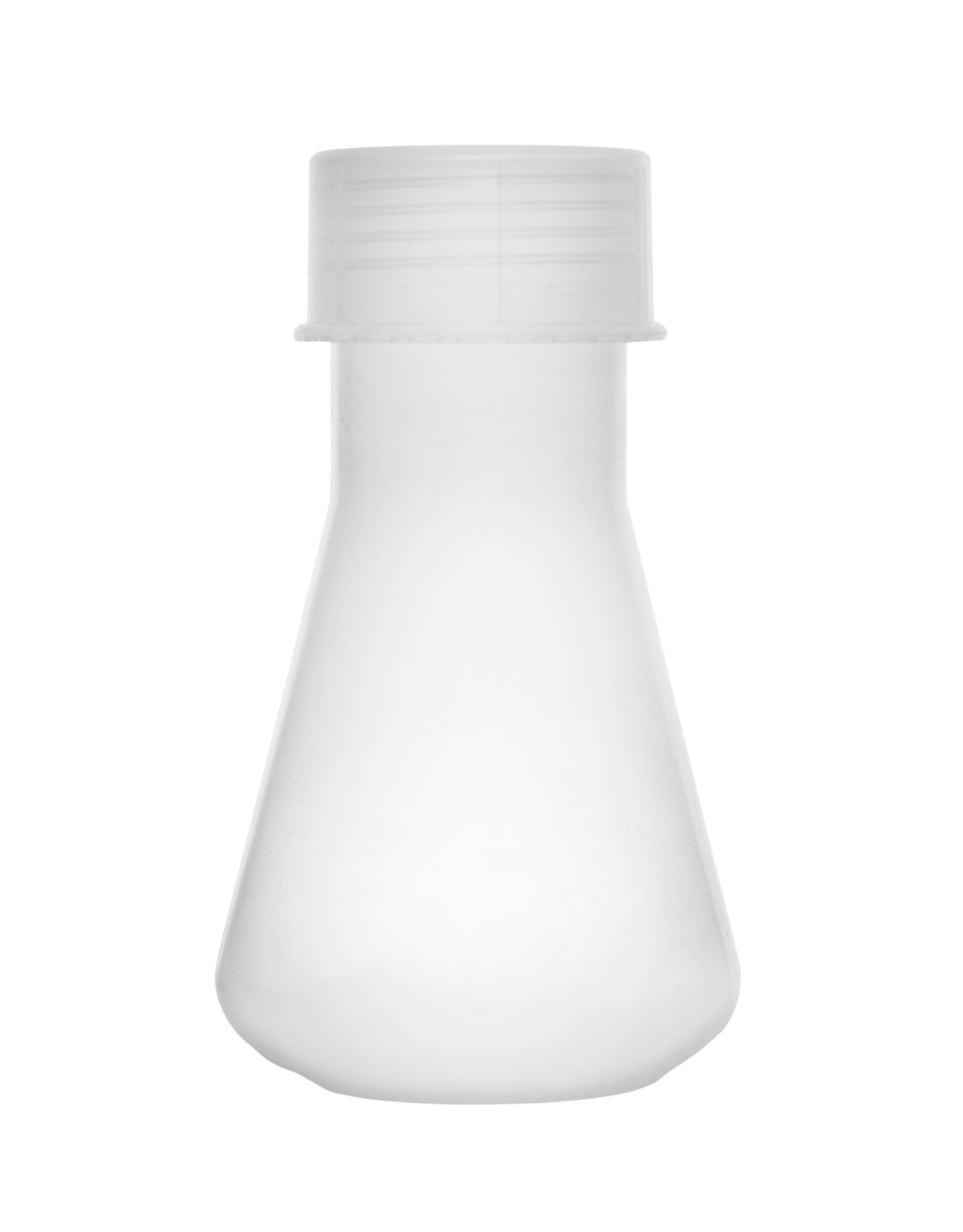 Autoclavable Chemical-Resistant Translucent Polypropylene Narrow Neck Erlenmeyer Flask, 250mL