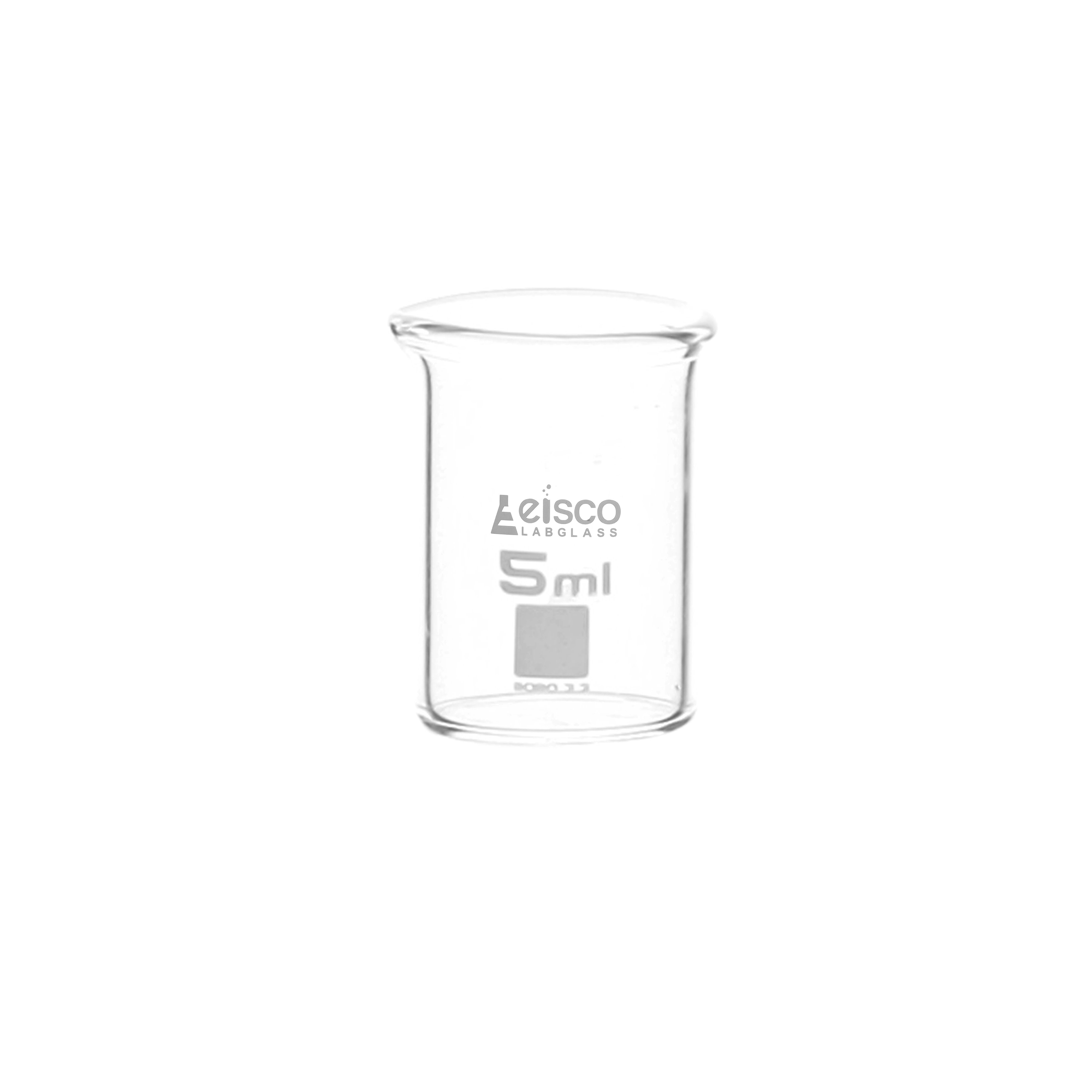 Ungraduated Low Form Borosilicate Glass Beaker with Spout