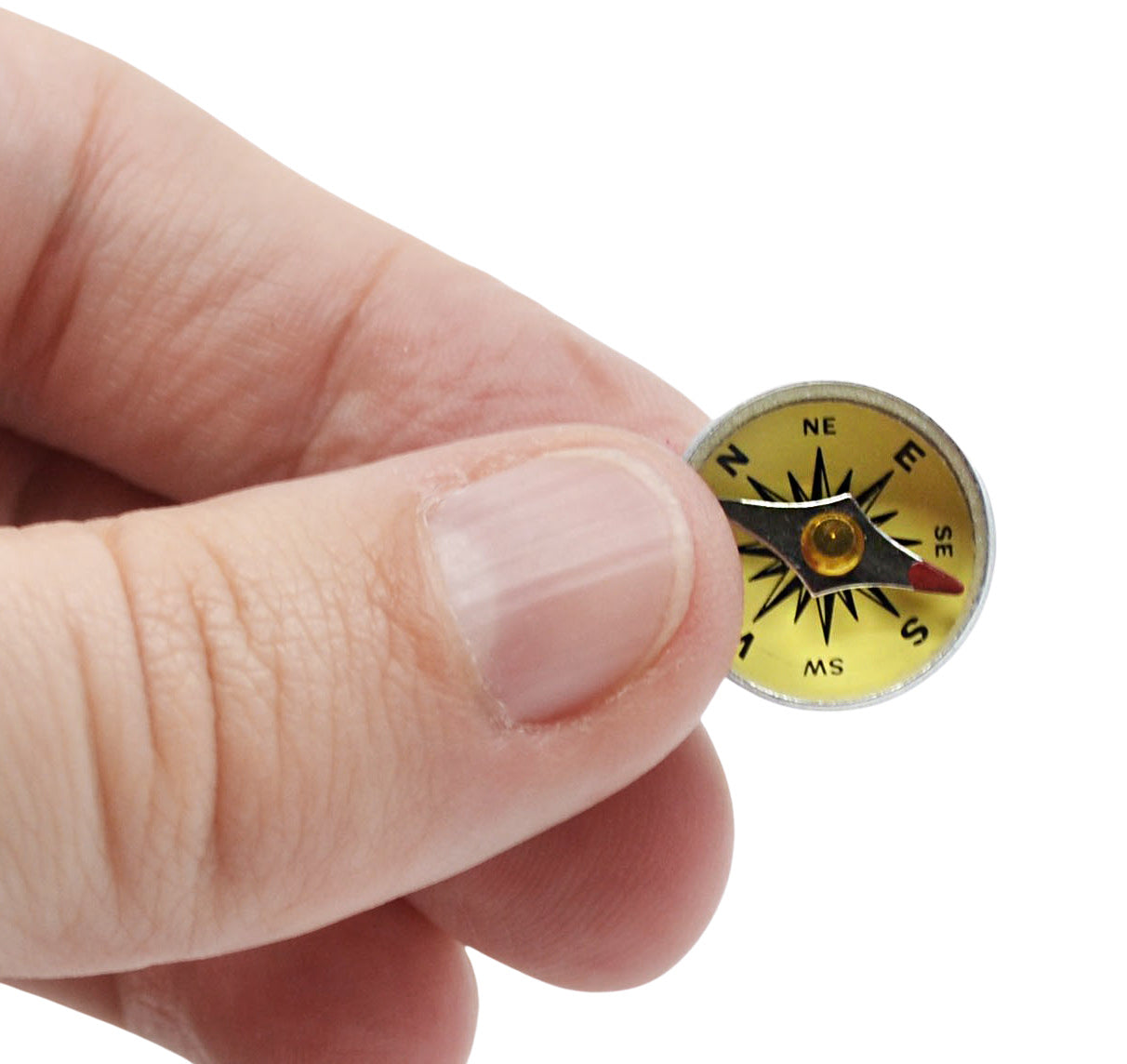 Yellow Mini Plotting Compass, 16mm