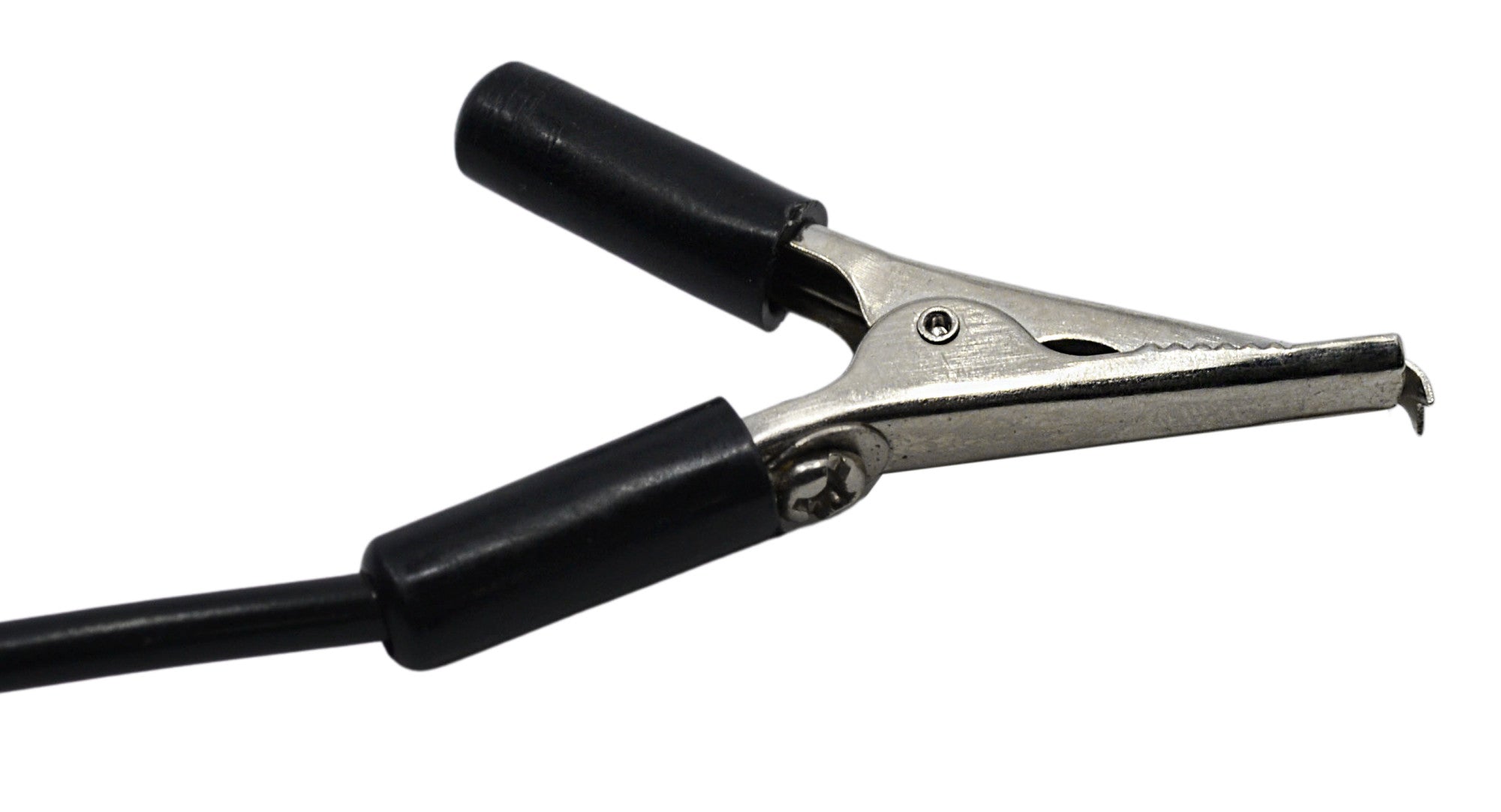 500mm Connecting Lead with Crocodile Clips Both Ends, Black, 4mm Plug