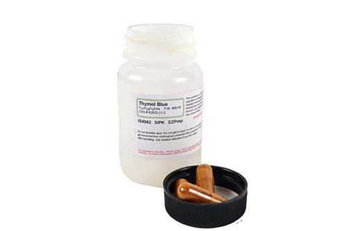 Thymol Blue: EZ-Prep - 5 Capsules - Makes 5 Liters 0.04% Solution