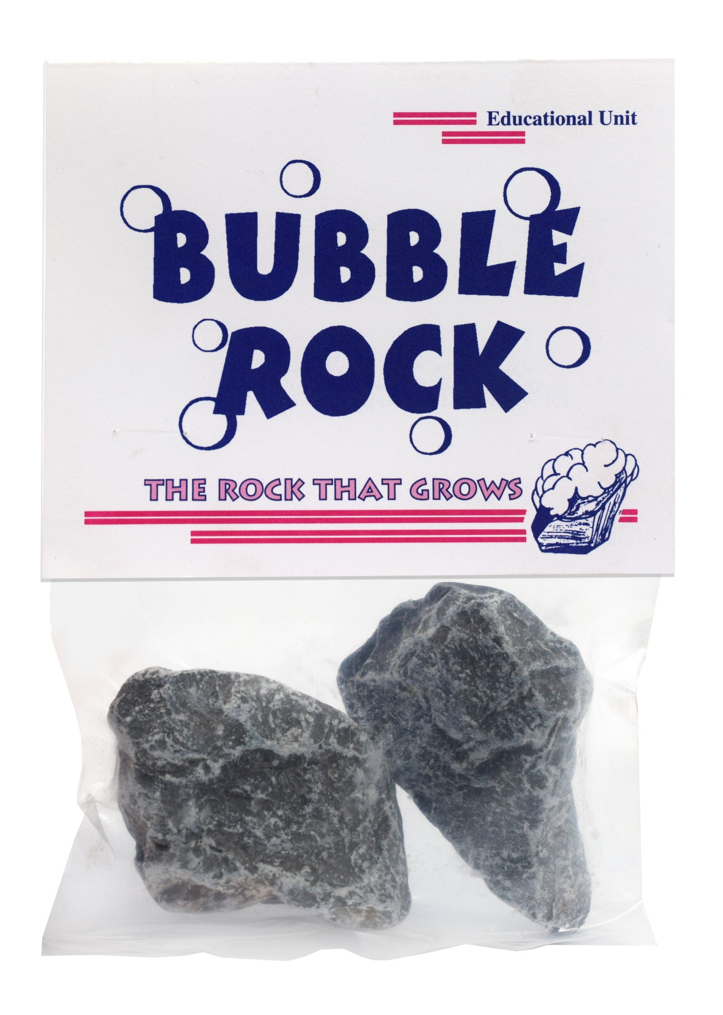 Bubble Rock Crystal Growing Kit with 2 Rocks and Instructions