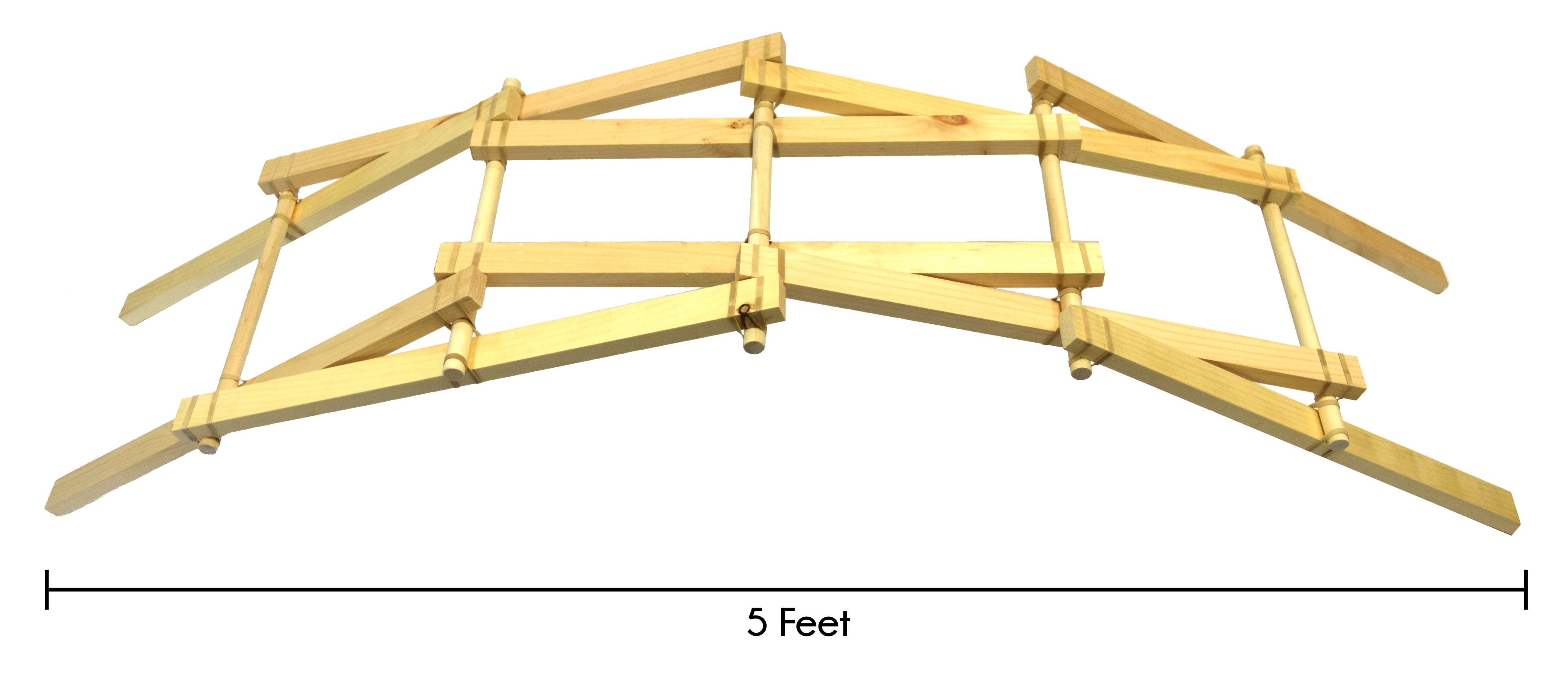 Leonardo da Vinci Bridge Physics Demonstration Kit, 5-Foot Span